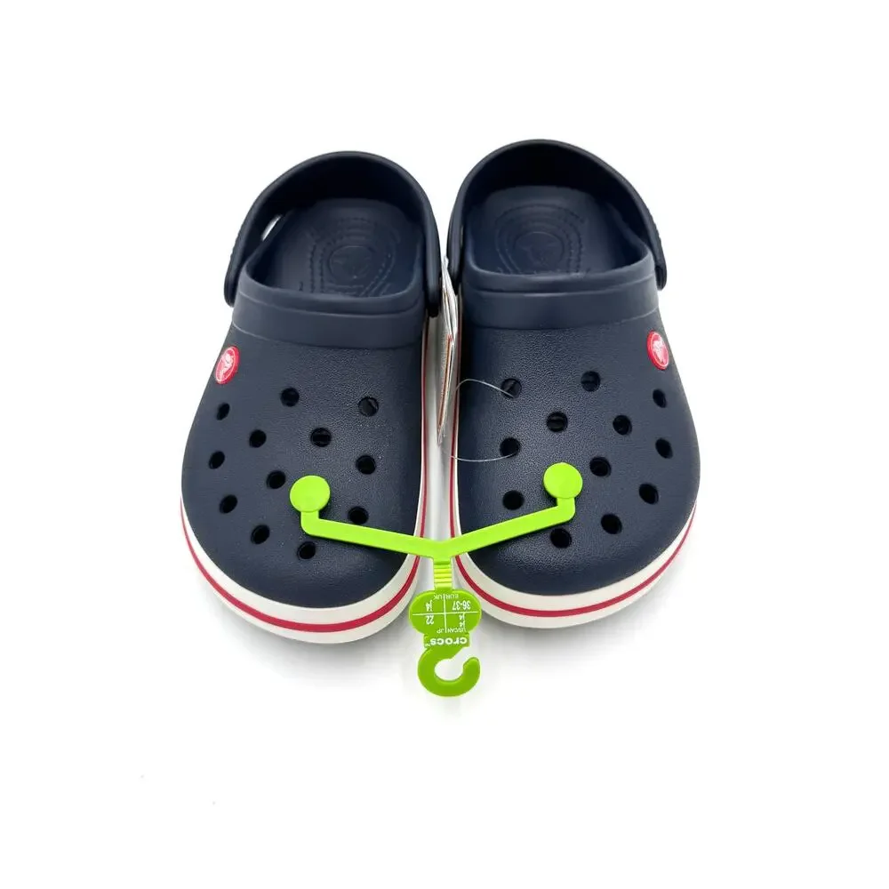 NWT Crocs Kids Crocband Clog - Navy/Red - J4 (big kid 4)
